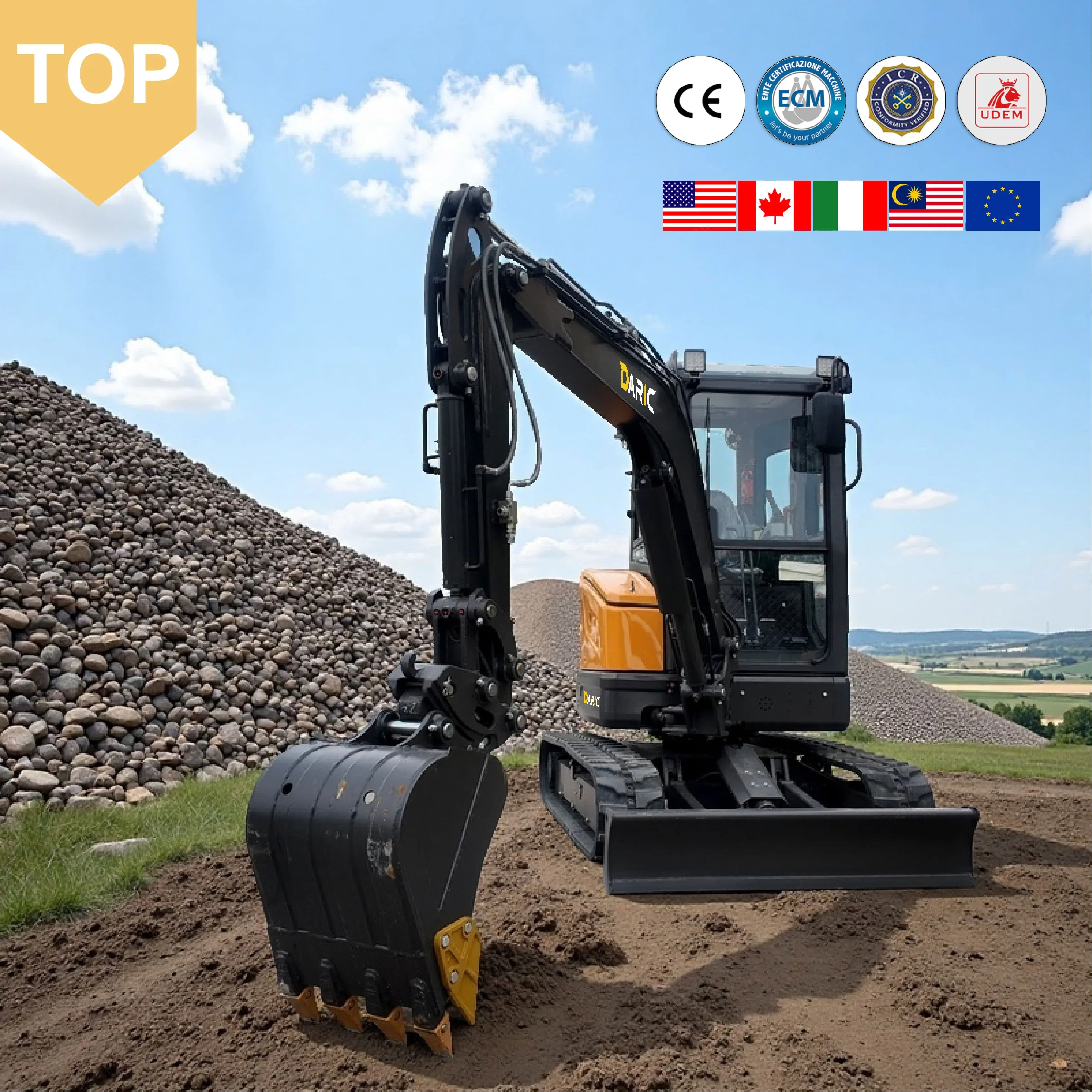 2026 New 3.5T Small Excavator Digger Euro 5 EPA Engine Hydraulic Crawler Excavator New Machine With CE