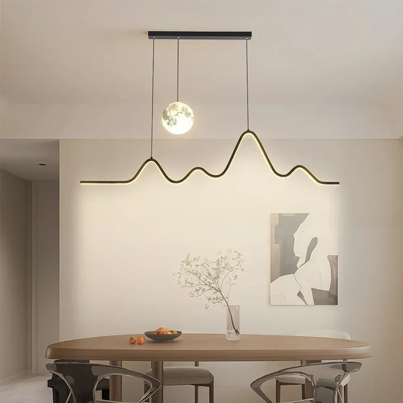 Modern LED Pendant Lights 100/120CM For  Kitchen Dining room Bar Hanging Lamp Home Decoration Lighting Fixtures