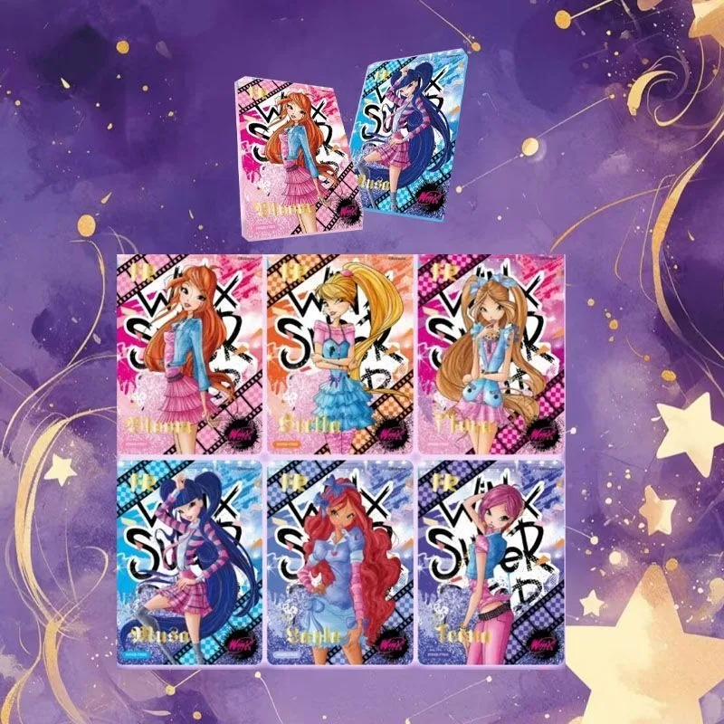 الرسمية حقيقية Winx نادي أسطورة حزمة حقيبة سحرية الجنية حقيبة الجنية العجائب بطاقة أنيمي لعبة جمع بطاقة الاطفال اللعب هدية