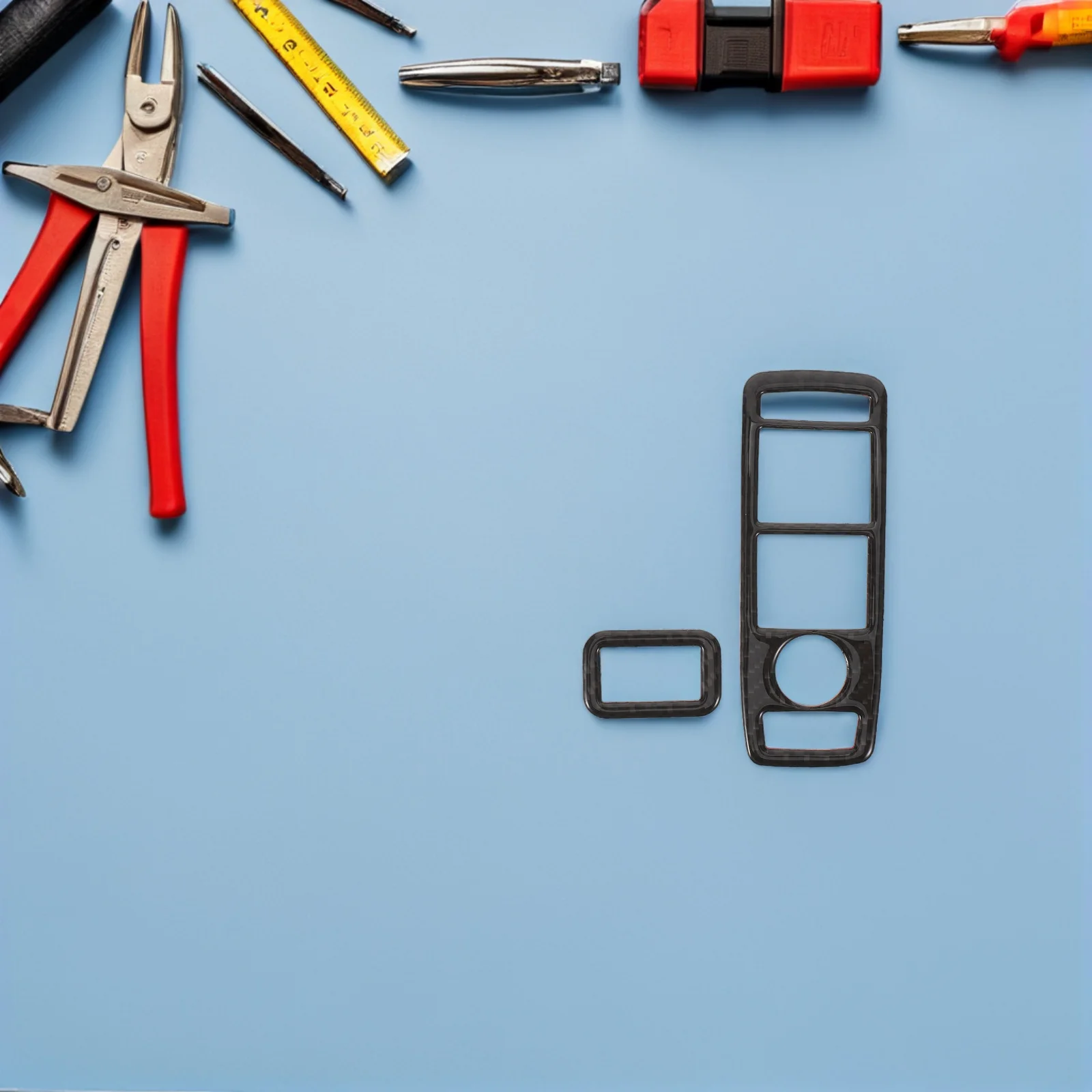 

1 set Window Switch Trim Sticker Carbon Fiber Door Window Lift Panel Protective Cover For Scratch Resistant Interior Upgrade