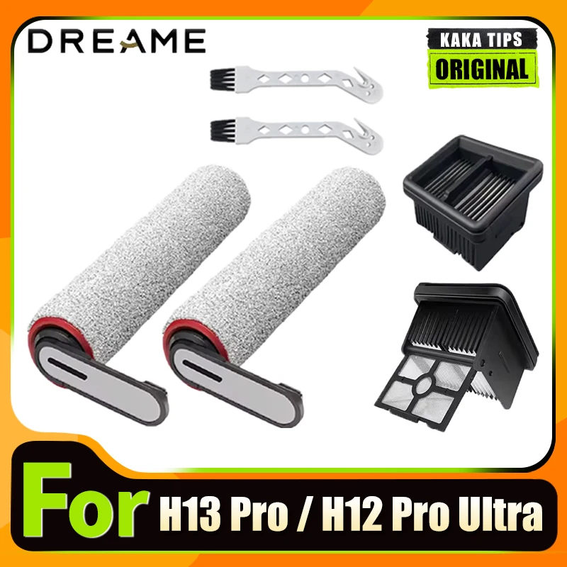 Accessories For Dreame H13 Pro/H12 Pro Ultra Brush Roller and HEPA Filter Replacement Holder Wet Dry Vacuum Cleaner Spare Parts