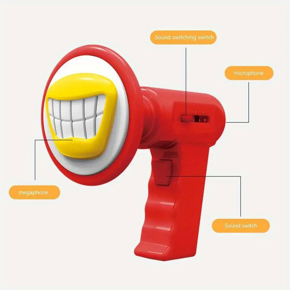Children’s Voice Changer Loudspeaker Toy Electric Megaphone Roleplay Prank Props Kid Electronic Gift Xmas Party top quality