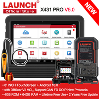 2024 New-LAUNCH X431 PRO V5.0/TT Car Diagnostic Tools with DBScar VII VCI CAN FD Auto OBD2 Scanner 36+ Reset Coding PK X-431 V