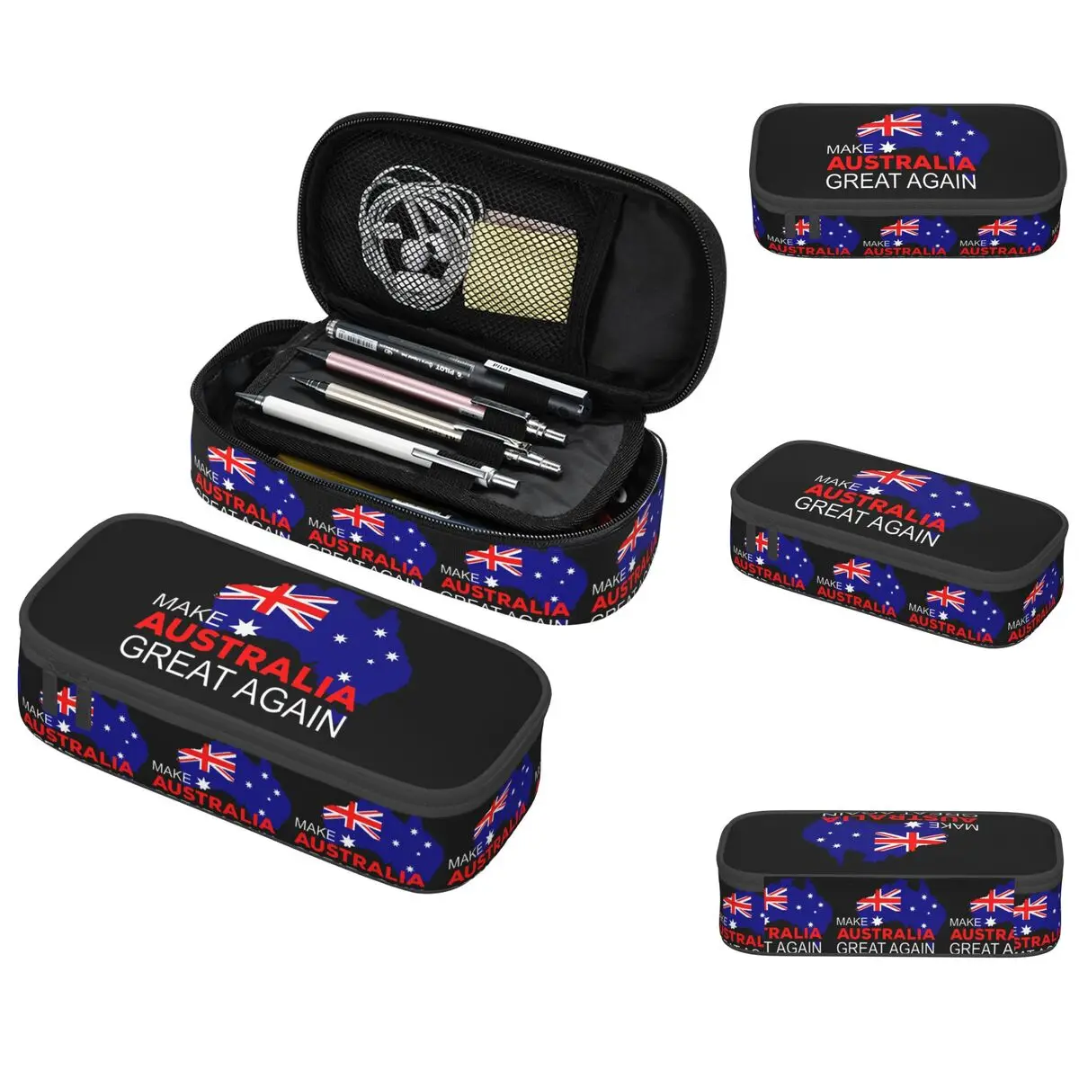 Make Australia Great Again Pencil Case for Boy Girl Gifts Pen Box Pencil Bag Stationery Supplies Pen Holder Bag