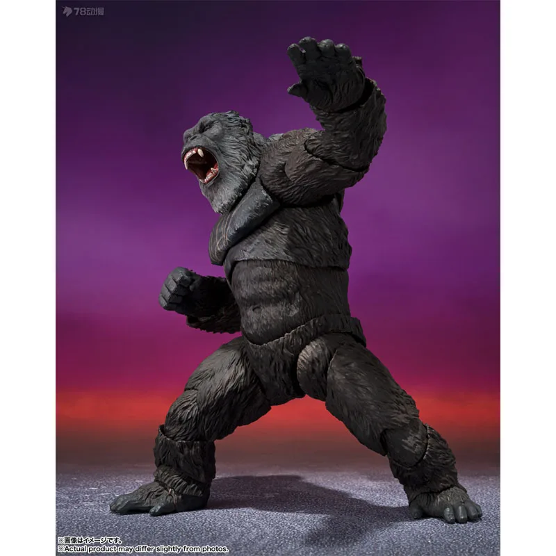 Bandai original s.h. monsterarts (2024) kong da anime figuras de ação brinquedo para meninos presente de natal ornamentos modelo colecionável