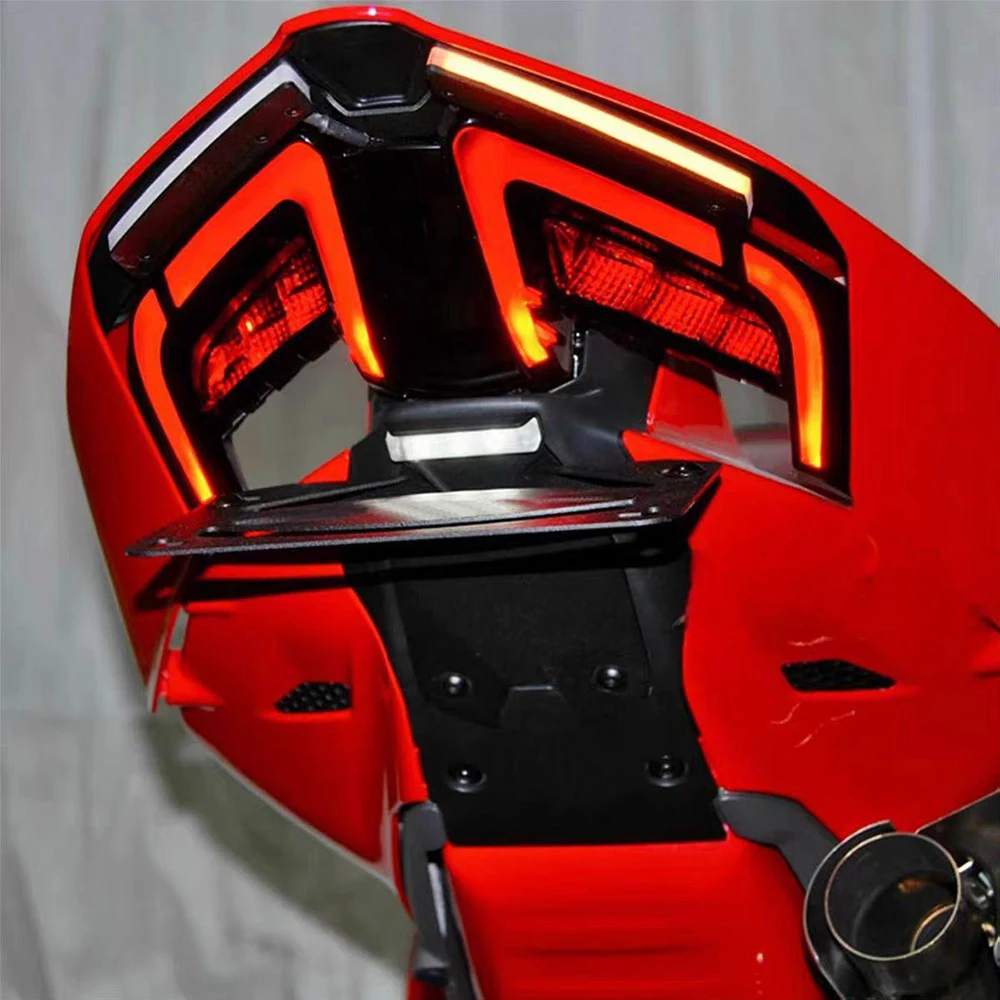 ل DUCATI Streetfighter/Panigale V2 V4 V4S دراجة نارية ail مرتب الحاجز مزيل مع LED بدوره إشارات الحاجز مزيل عدة