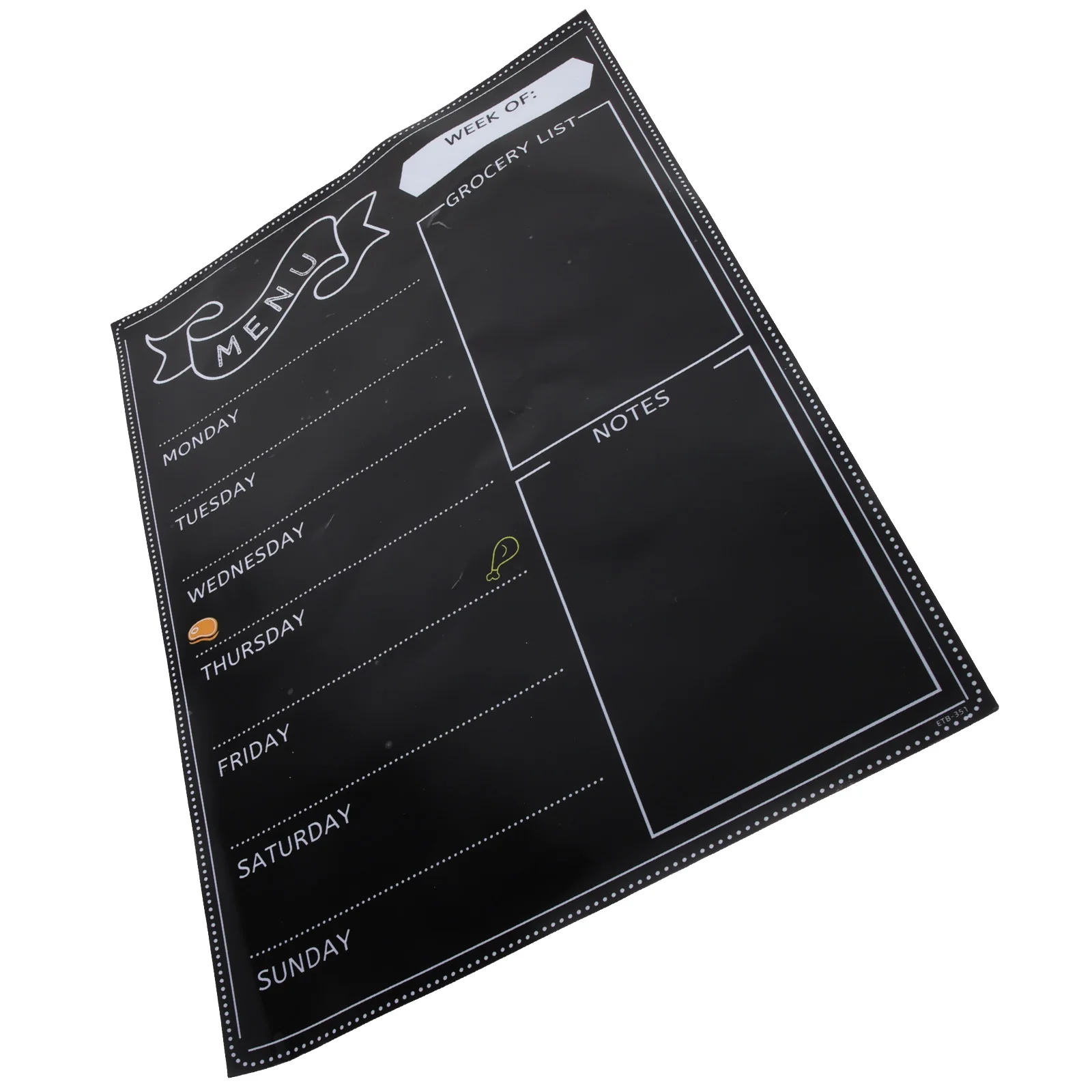 

Magnetic Blackboard For Fridge Dry Erase Menu Board Weekly Planner Household Schedule Organizer Multipurpose Chalkboard