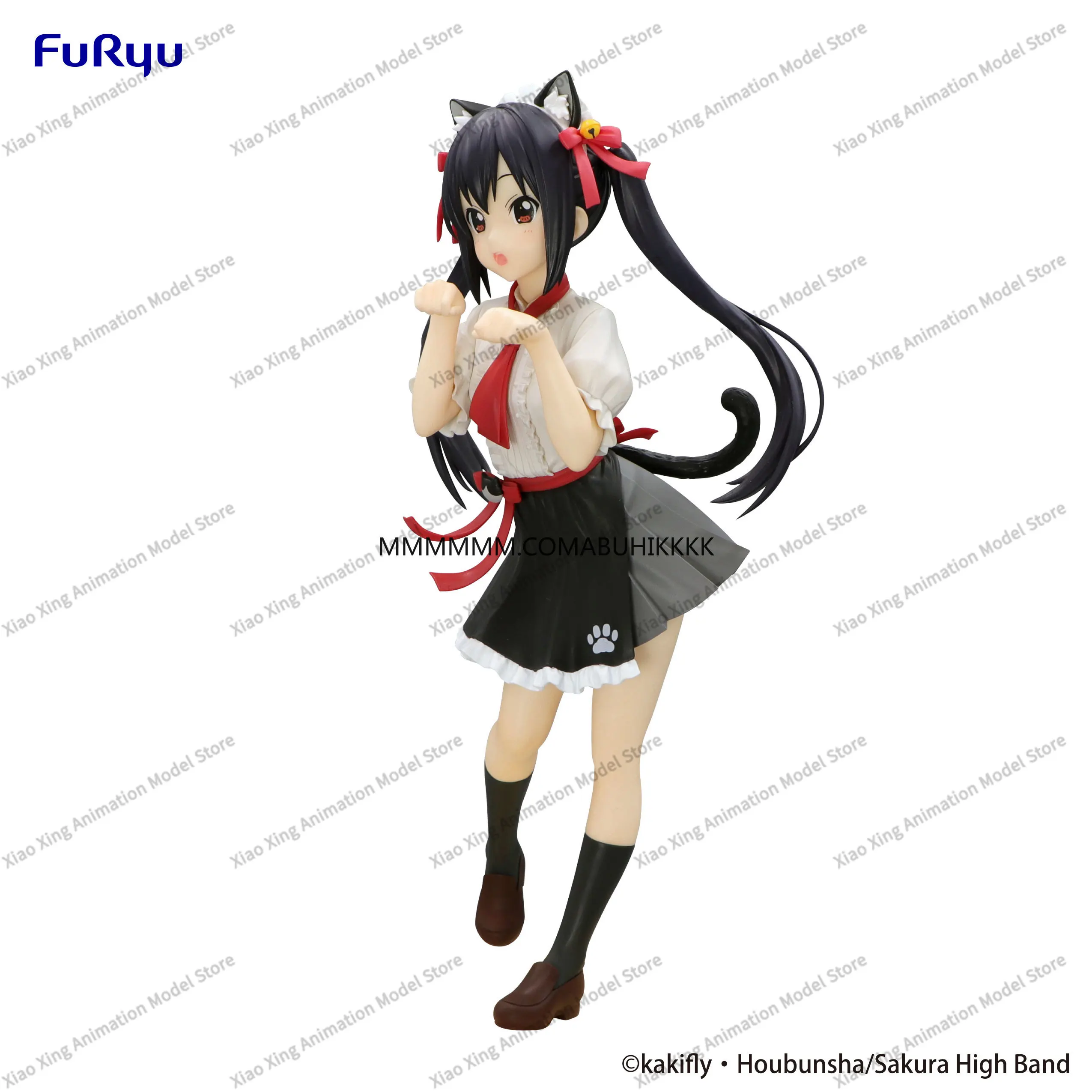 Original Anime Furyu  K-ON! Trio-Try-iT Figure -Azusa Nakano Toys PVC Action Figure Collector 22cm Figurine Model Doll