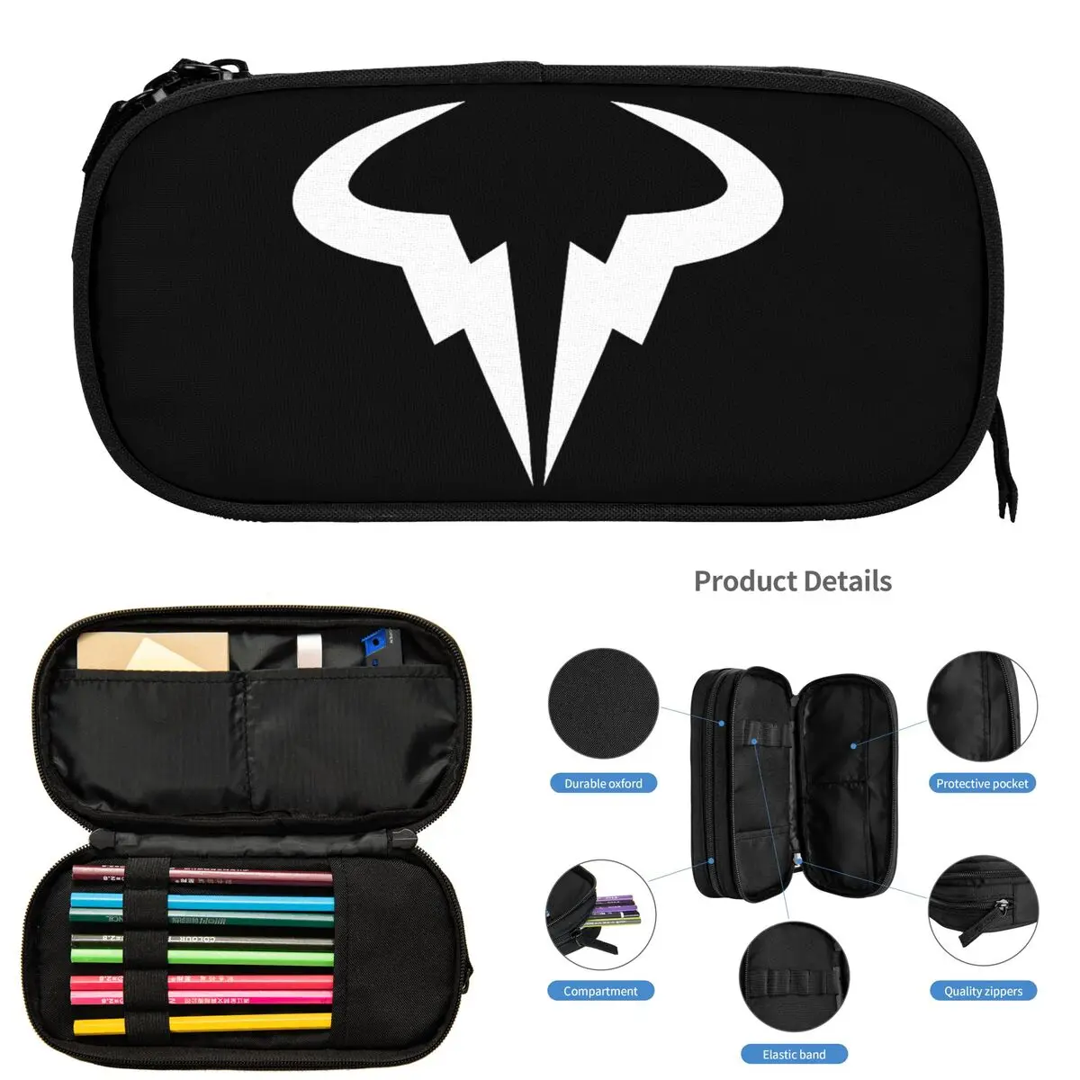 Rafael Nadal 학생 선물용 연필 케이스 펜 상자 연필 가방 대용량 연필 주머니 보관 문구 용품