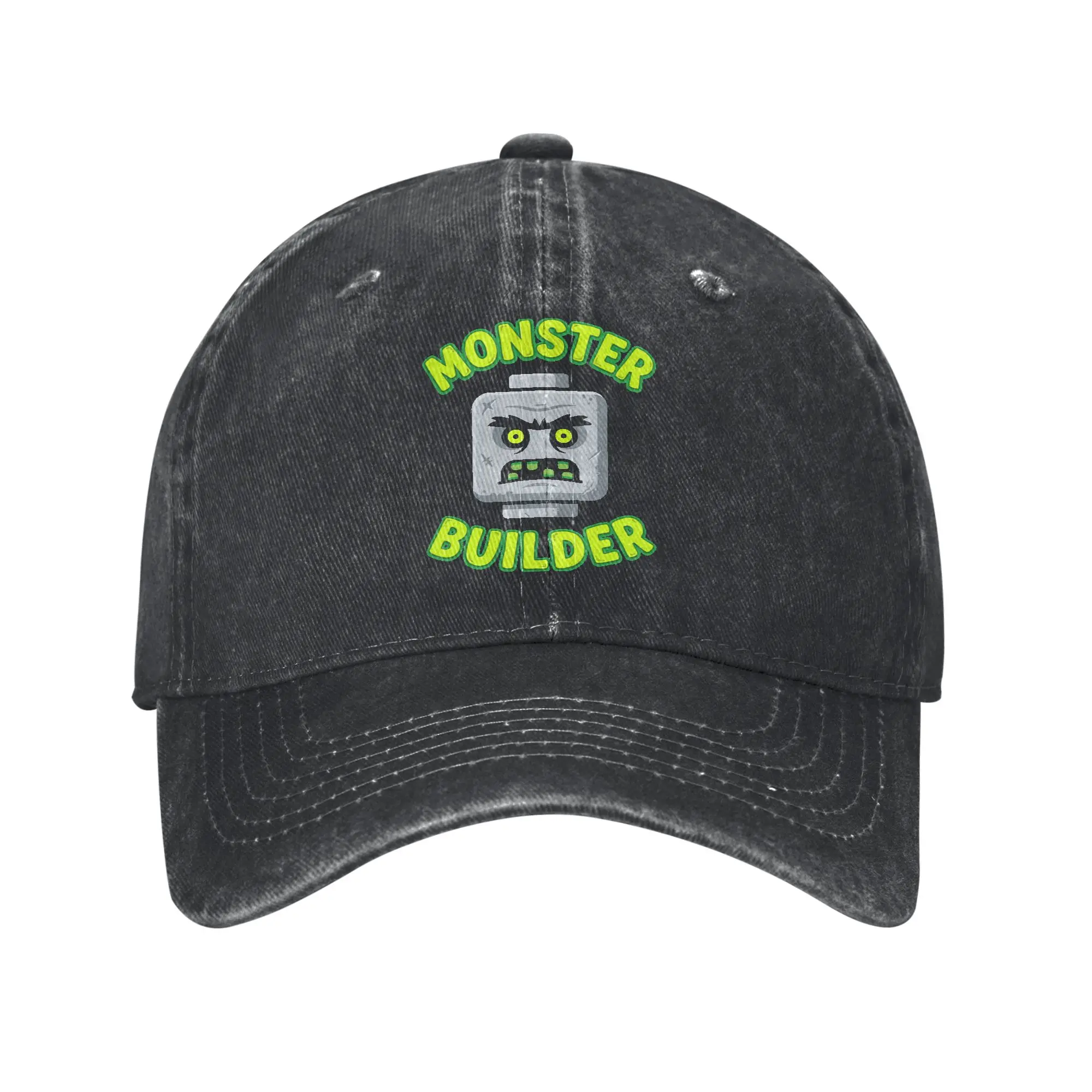 Baseball Cap Halloween Building Bricks Monster Builder Zombie Head Summer y2k Funny Trucker Hat Sports Dropshipping Baseball Cap