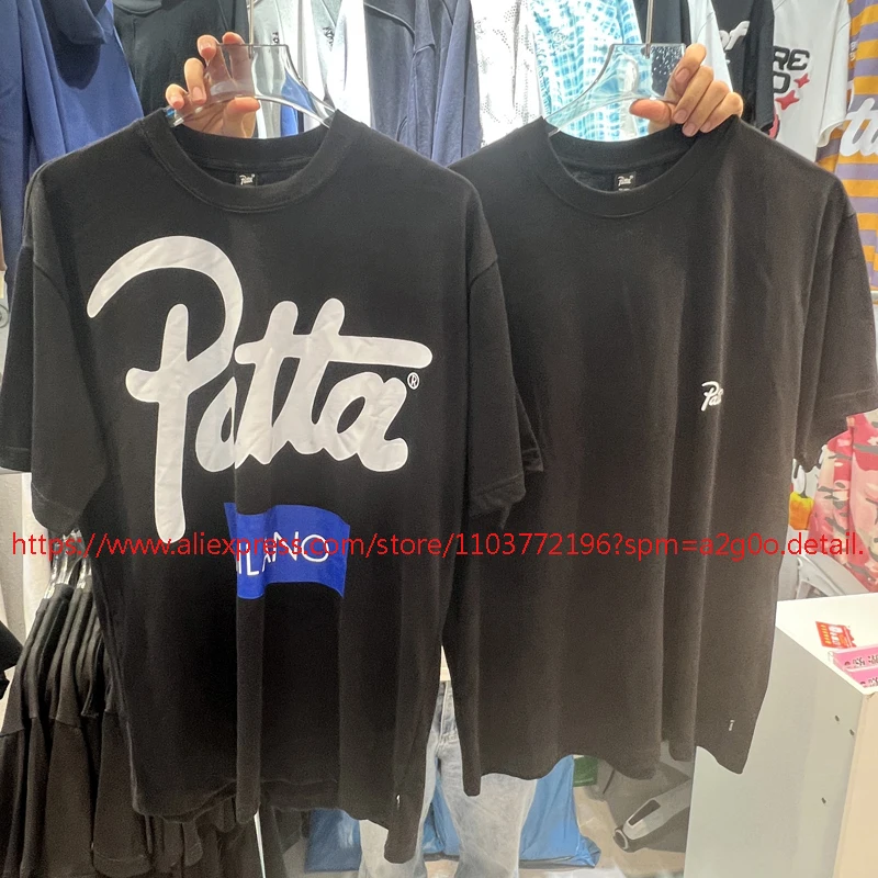 PATTA Short Sleeve High Quality Classic Letter Print Men Women Daily Streetwear Patta T-shirt