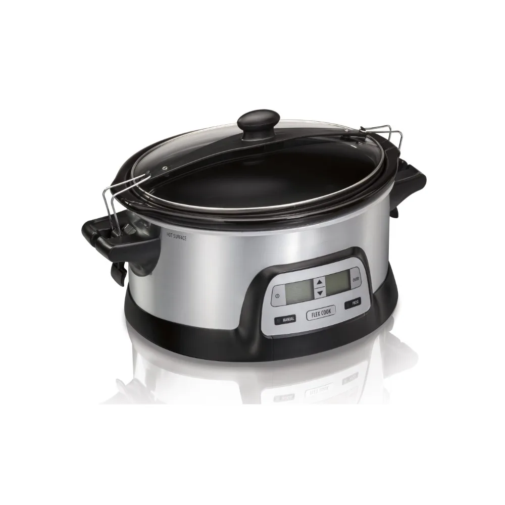 Free shipping, programmable 6 quart slow stew pot, kitchen appliances, household appliances, cooking