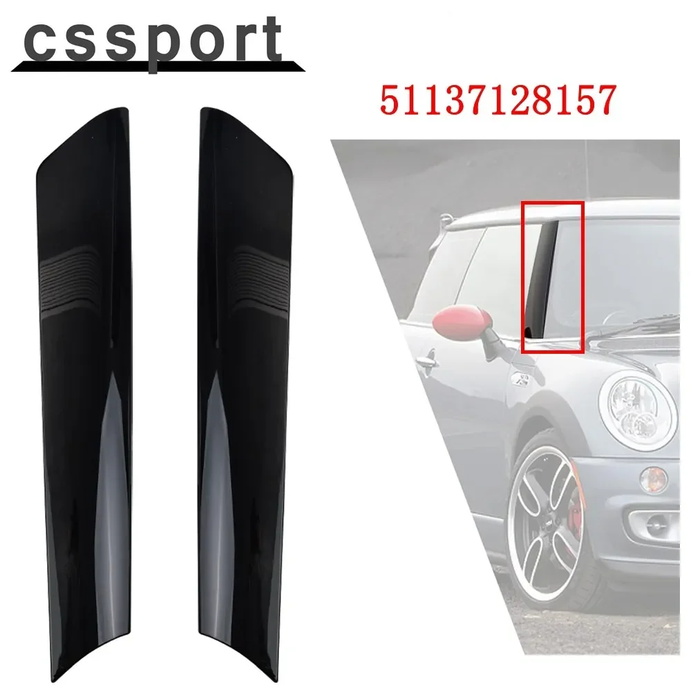 

51137128157 Front Left&Right Driver Side Window Windshield A Pillar Trim Molding Black For Mini Cooper R53 R52 R50 Trim Cover
