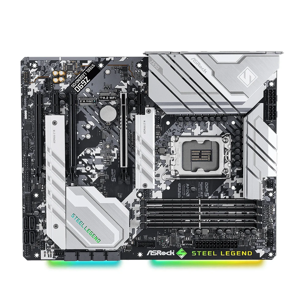 ASROCK Z690 STEEL LEGEND/D5 DDR5 motherboard LGA 1700 Z690 CPU compatible i9-12900K i7-12700K i5-12600K i9-13900K i5-13600K ATX