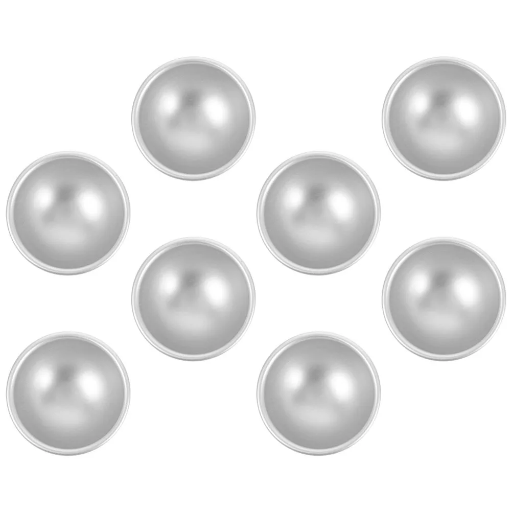 8 قطعة كعكة عموم قبة الألومنيوم نصف الكرة قالب غير لاصق الخبز أداة ل Mochi بودنغ Diy بها بنفسك كرات الملح الصابون شبه المجال قالب المطبخ