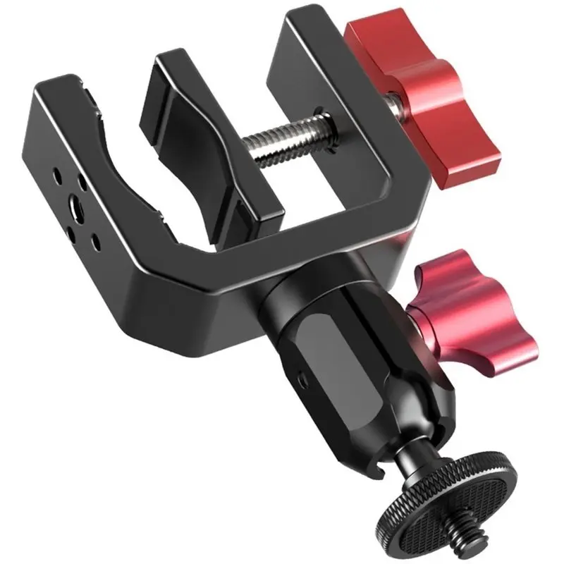 CLCU For Gopro Clamp DSLR Camera C-Clamp For DJI Osmo Action Clamp For Gopro Hero 13 12 Clamp