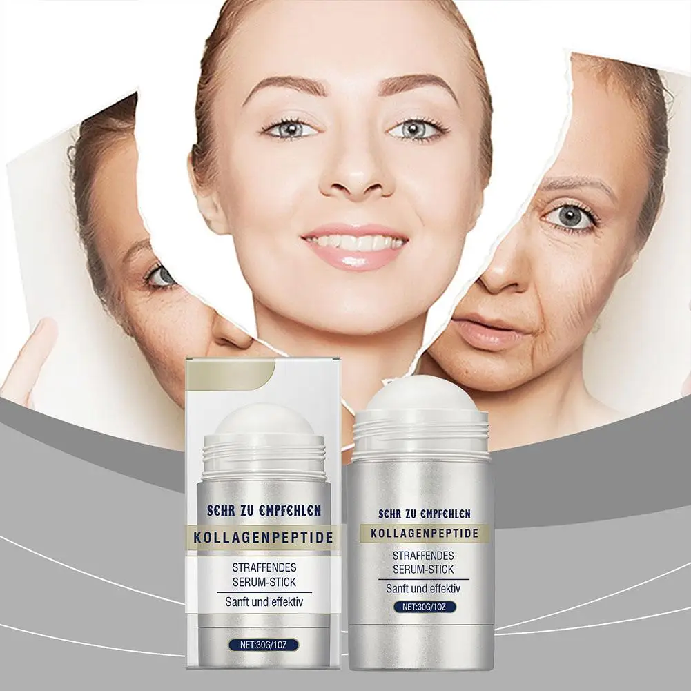 

30g Collagen Peptide Firming Serum Stick Collagen Neck Ageing Stick Anti Serum Elasticity Improve Skin Stick Face Care O8A2