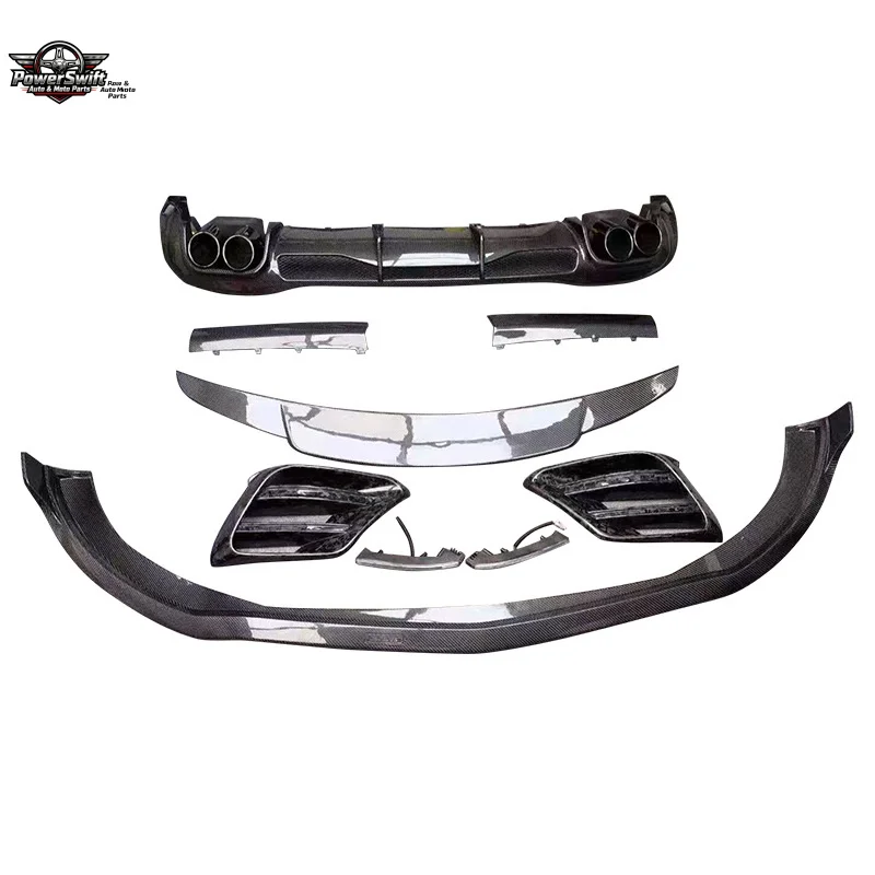 

Suitable for Mercedes-Benz S-Class W223 Modified Wet Carbon Fiber Small Surround Grille Car Modification Parts 21-24