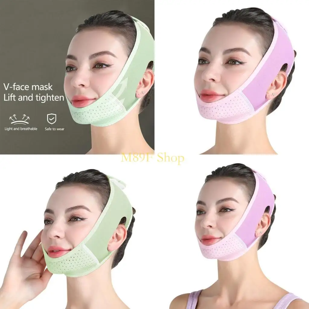 M89F Sleep Friendly Adjustable Chin Strap for Achieving a Slimmer Face Lifting Mask
