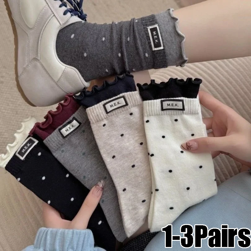 

Women's Novelty Crew Socks Playful Embellished Designs with Breathable Cotton Soft Comfort for Daily Casual Fashion