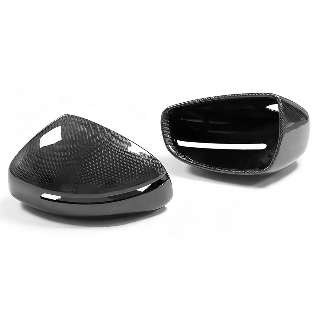 Replacement Rearview Side Mirror Covers Cap For Audi 07-12 R8 07-14 TT 08-13 TTS 09-13 TTRS Real Carbon Fiber Casing Shell