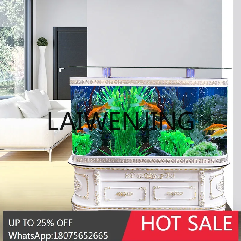 

Fish tank living room household floor lazy water-free large landscaping ecological aquarium