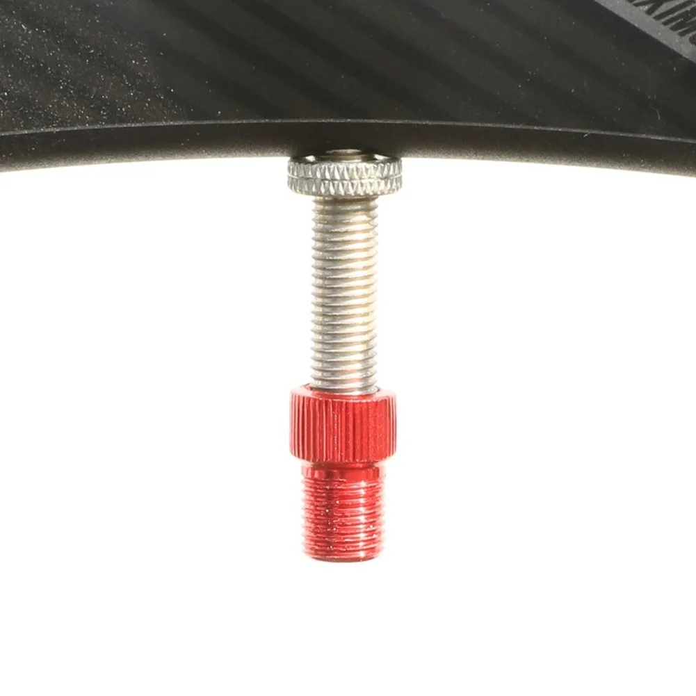 Compact to Standard Valve Adapter for Bicycles Featuring Aluminum Construction and Reliable Airtight Connection Mechanism