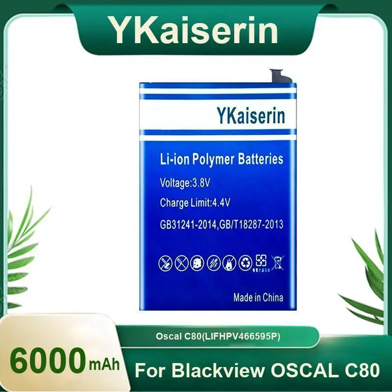

Good Low-Temperature Performance Mobile Phone Battery Fast Shipping For Blackview Oscal C80 LIFHPV466595P 6000Mah
