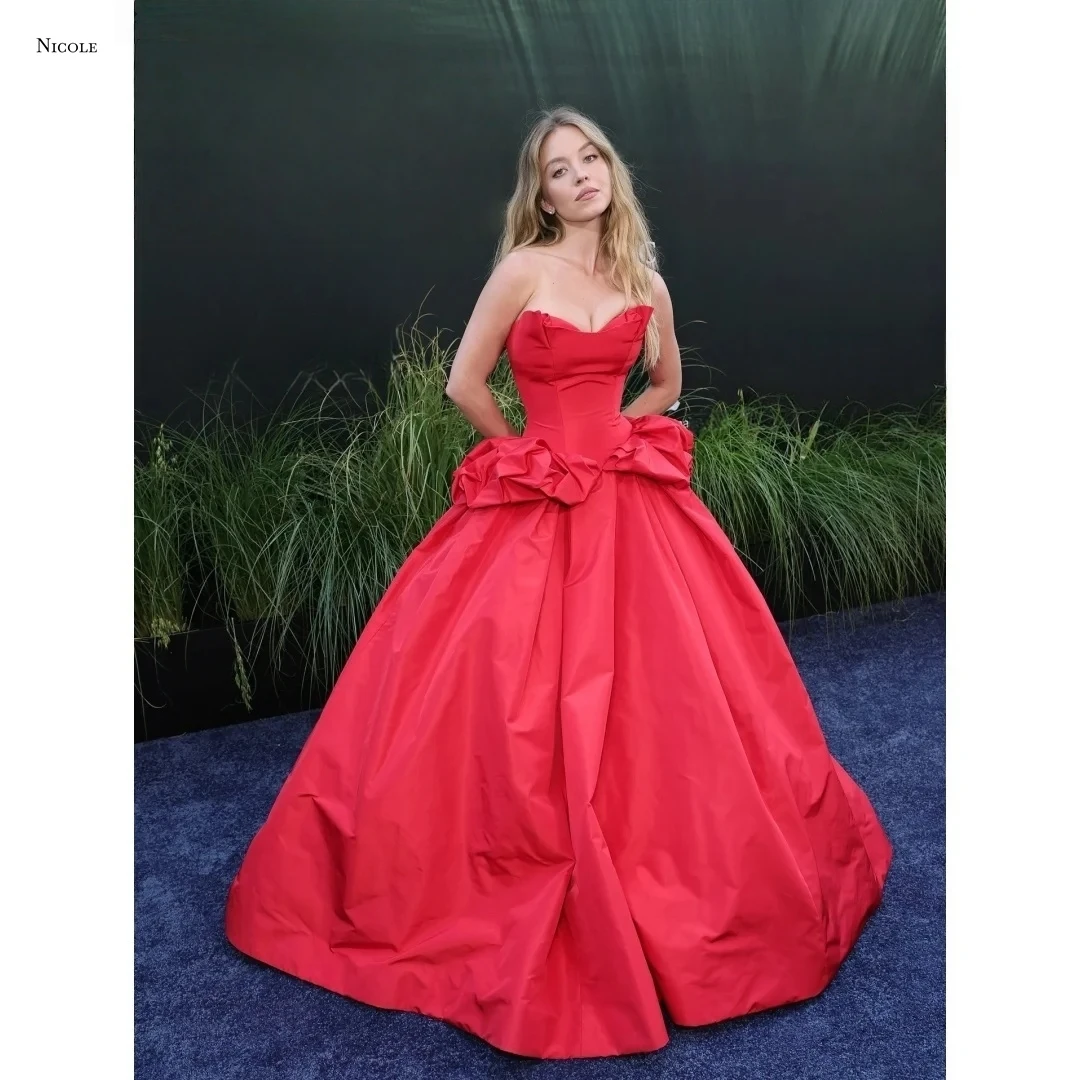 

Nicole Custom Made Evening Dresses Woman Elegant Dresses for Special Event Off-shoulder Prom Dress Line A Chiffon Ball Gowns