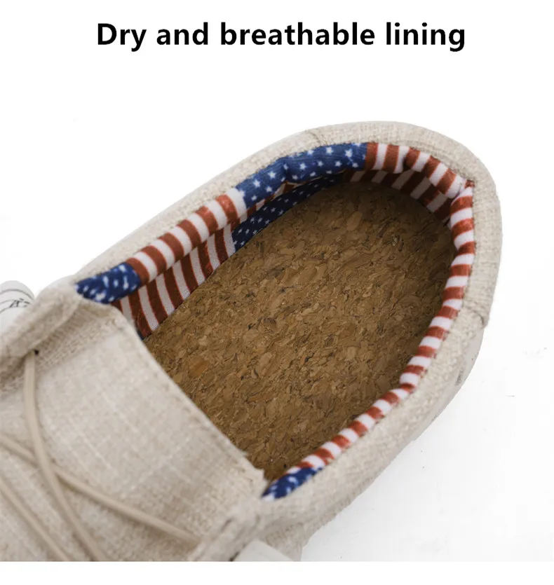 Männer 2024 neue Freizeit Turnschuhe Frühling Sommer atmungsaktive leichte Outdoor-Segeltuchs chuhe große Herren schuhe Walking Loafers – Detail 8