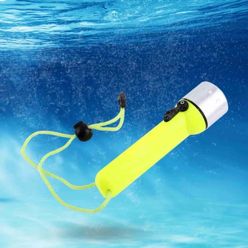 180LM LED مقاوم للماء الغوص مصباح يدوي الفلورسنت الأخضر تحت الماء الشعلة مع حزام اليد #1