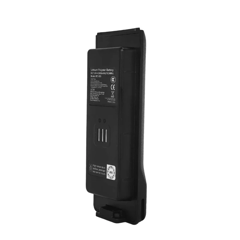 RT-950 7.4V 2.6Ah 19.24Wh Li-Po Replacement Battery Built-in Type-C Charging for Radtel RT-950 RT-950 PRO Walkie Talkie Battery - view 5