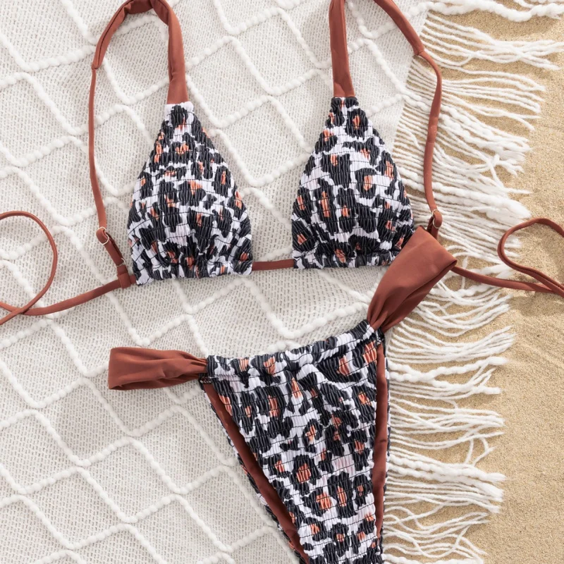 

Новый женский комплект бикини, летняя пляжная мода, сексуальный купальник