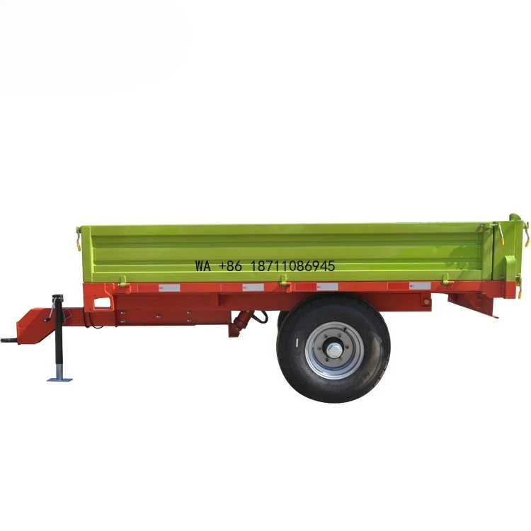 European Style Hydraulic Dump Trailer Tilting Wagon with Air Brakes