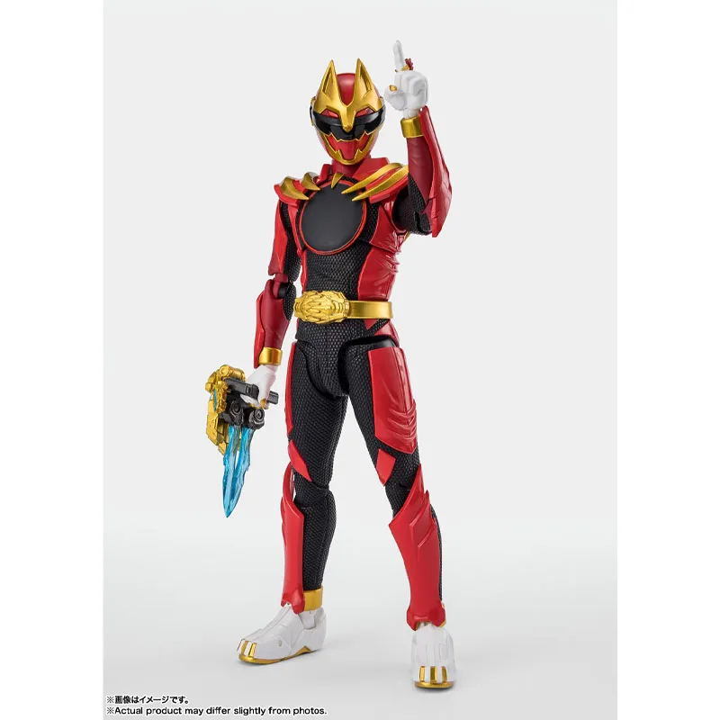 Bandai Genuine No.1 Sentai Gozyuger Model Kit SHF Gozyuwolf Sentai Ring Limited Edition Anime Action Figure Model for Toys Gifts