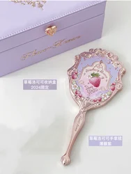 Flower Knows Limited Purple Handheld Mirror Strawberry Rococo  Hairclip Makeup Storage Box Violet Series High Appearance