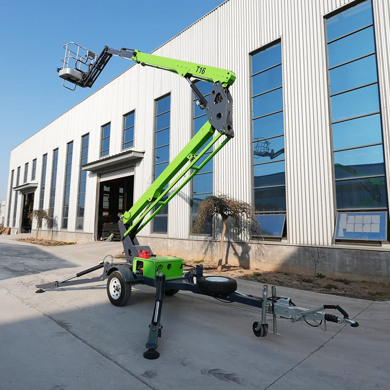 Pickup Truck Boom Lifts Electric Articulated Aerial Equipment 10m 12m 15m 20m 22m Self-Propelled Boom Lift