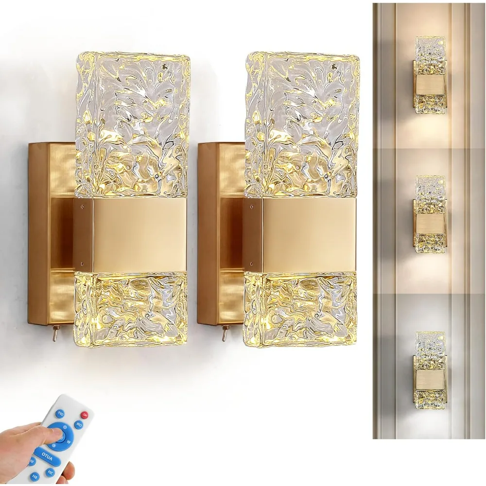 Battery Operated Sconce Rechargeable Battery Powered 12000mAh Wall Light Indoor Not Hardwired Remote Control Dimmable Wall