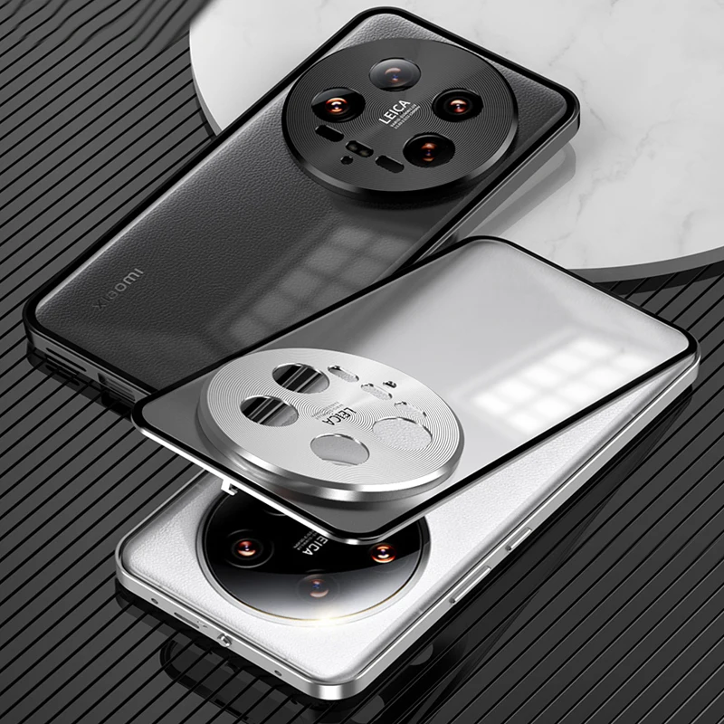 سبائك الألومنيوم الوفير الإطار المغناطيس مغلق معدن ماتي الغطاء الخلفي ل XiaoMi Mi 13T 15 Pro Mi 14 Ultra Civi Funda الحالات الهاتف #3
