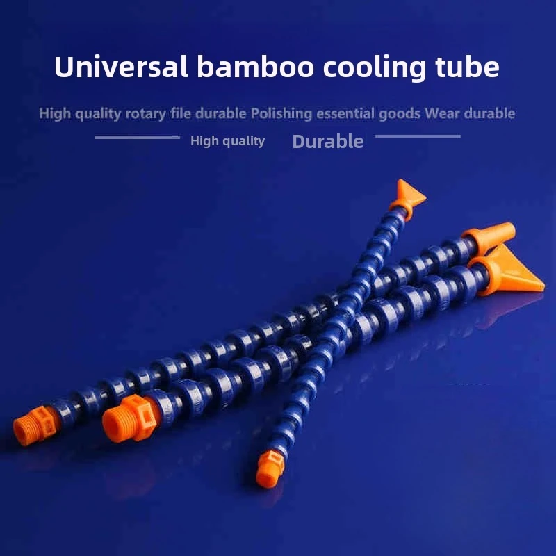 Flexible Bamboo Joint Coolant Tube Adjustable Gooseneck Cooling Pipe CNC Lathe Machine Tool Coolant Hose G1/4-G1/2 300-600mm