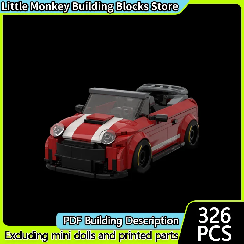 

Модель скоростного гоночного автомобиля MOC, строительные кирпичи F56, небольшой трансформируемый автомобиль, модульная технология, детские праздничные подарки, сборный игрушечный костюм