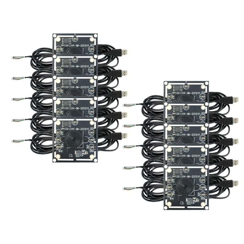 

New 10Pcs 100 Degree Camera Module 1MP OV9732 1280X720 USB Free Driver Manual Focus, With 2 Meter Cable For Winxp/7/8/10