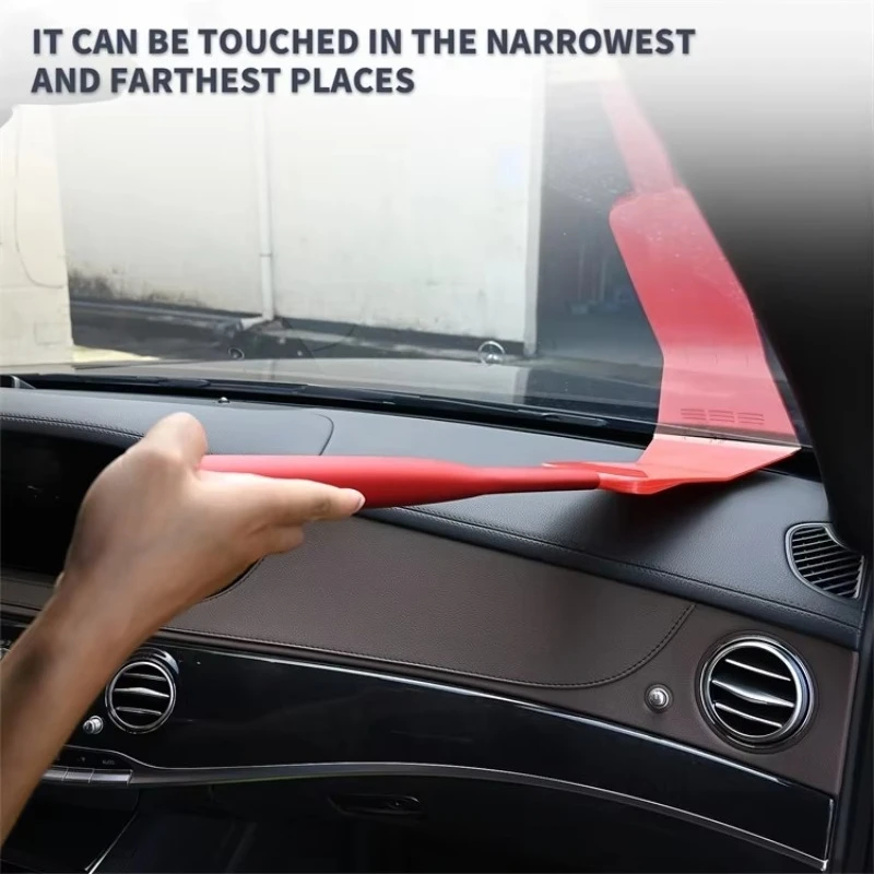 Car Long Bulldozer Wrap Tool Window Film Install Squeegee Scraper Set