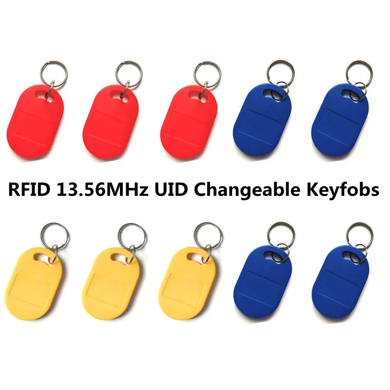 5/10 Buah UID 13.56MHz IC Card Clone Changeable Smart Keyfob Key Tag Card 1K S50 RFID Access Control Block 0 Sector Writable