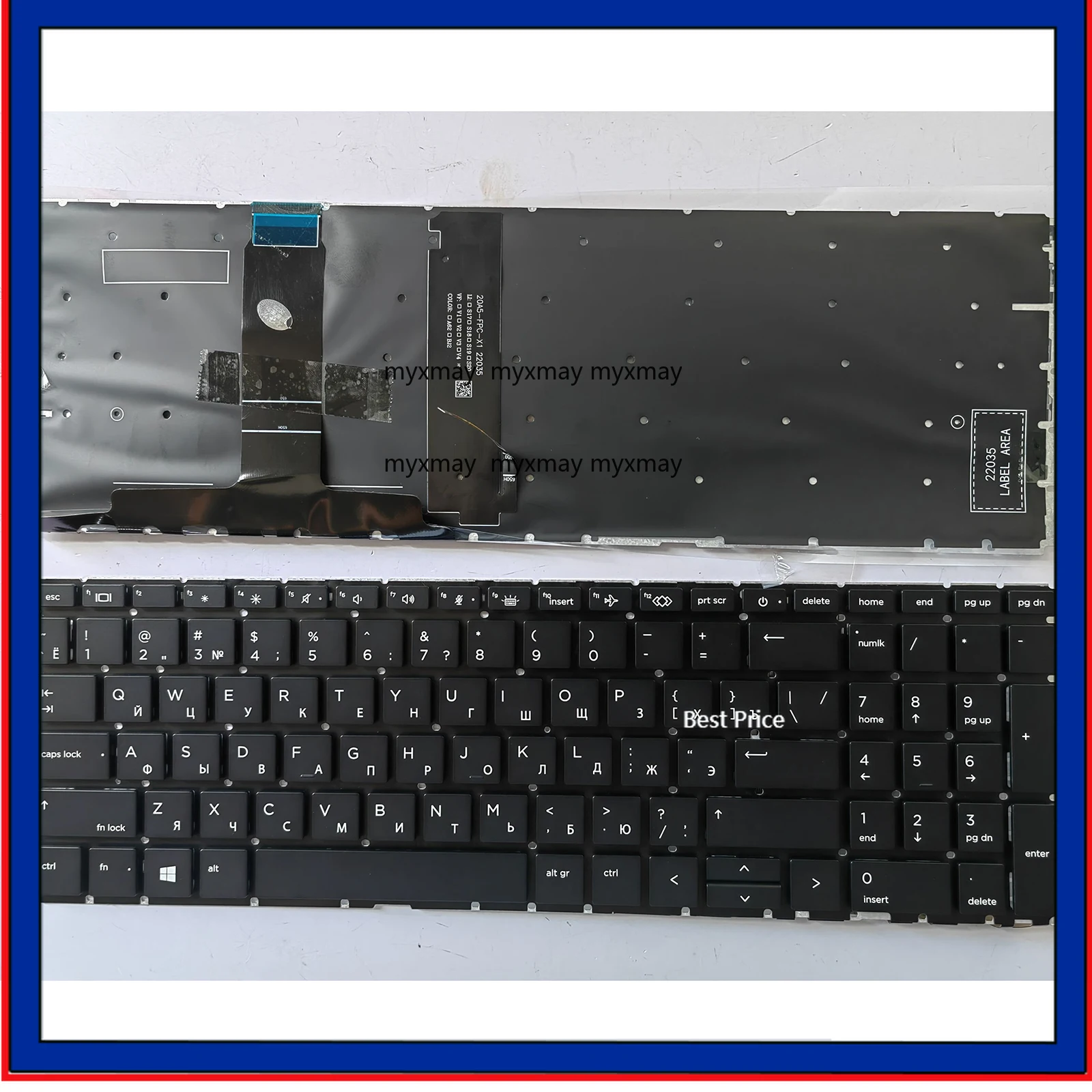 

RU for HP 450 G8 455G8 ZHAN War 66 PRO 15G4 HSN-Q27C-5 650 455R Laptop Keyboard