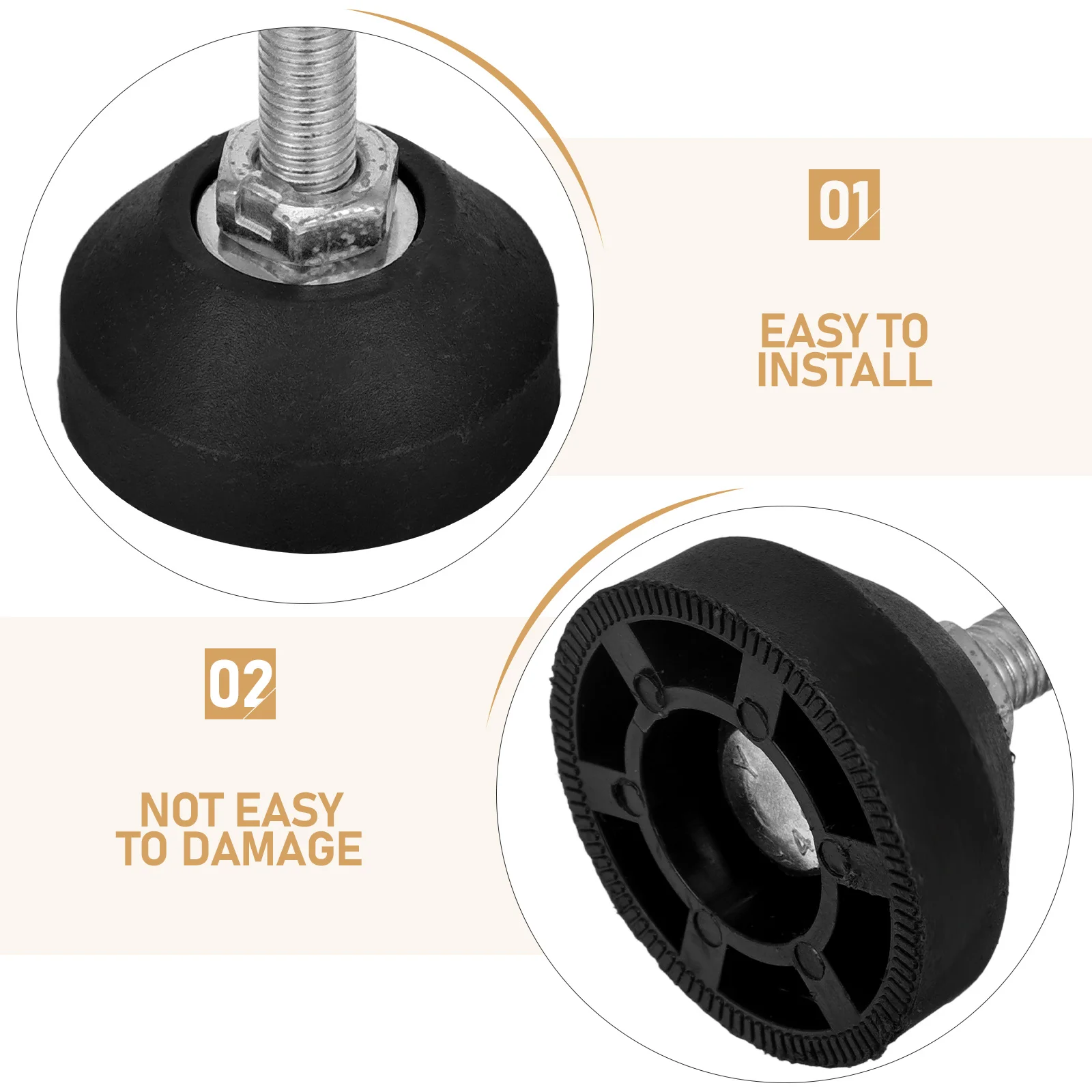 8Pcs Adjustable Table Legs Furniture Leveling Feet Adjustable Feet for Wardrobe Adjustable Table Legs Levelers Mechanical Equipm