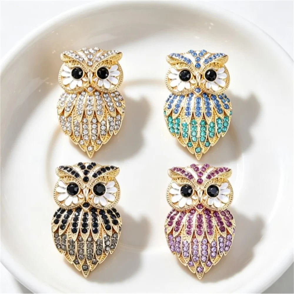 Unique Personality Owl Brooch Pin Retro Cute Brooches Jewelry Accessories Birthday Party Festival Gift Souvenir for Men Women