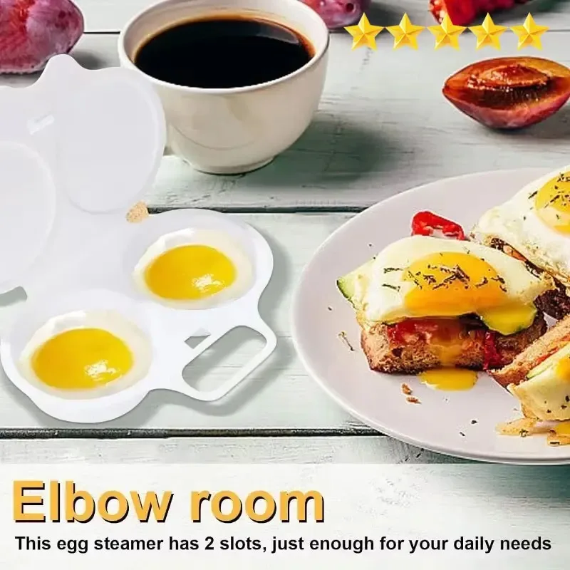 【Hot sales】Food Grades Plastic Microwave Cooking Eggs Steamer Convenient Kitchen Cooking Mold Egg Poacher Kitchen Gadgets