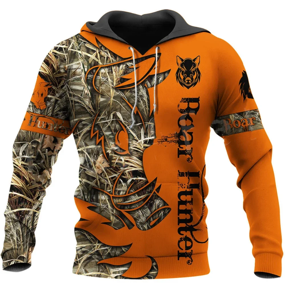 Newest Boar Hunter Animal Hunting Camo Tattoo 3DPrint Pullover Newfashion streetwear Sweatshirts/Hoodies