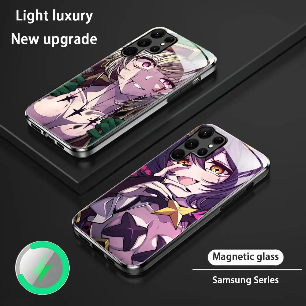 Hiiragi Utena Anime Phone Case For Samsung S25 S24 S23 S22 S21 S20 Plus Ultra Note20 Glass Magnetic Case